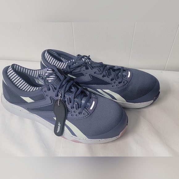 Reebok HITT TR Navy White Pink Womens Composite Toe Work Shoes Size 11.5 - Picture 11 of 12